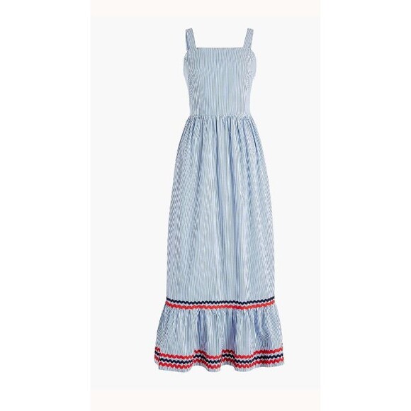 Dresses & Skirts - J. Crew Tiered Maxi Dress With Rickrack Trim For Women Size: 4